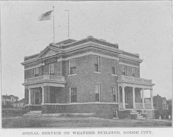 SIGNAL SERVICE ON WEATHE BUILDING, DODGE CITY.