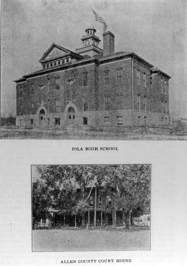 Iola High School & Allen County Court House