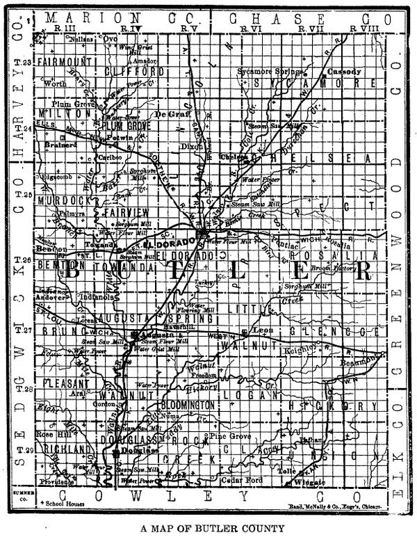 Map of Butler County