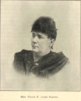 MRS. FRANK E. JAMES BARONS.