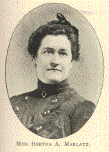 MISS BERTHA A. MARLATT.