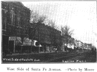 West Side of Santa Fe Avenue.