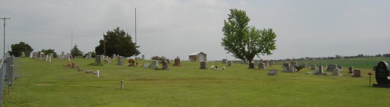 Lake City Cemetery near Lake City, Barber County, Kansas.

View looking north.

Photo by Nathan Lee, 02 May 2007.