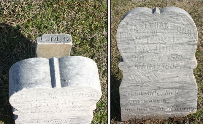 Gravestone for Irma Hadike

Mumford Cemetery, Barber County, Kansas.

Photo courtesy of Kim Fowles.