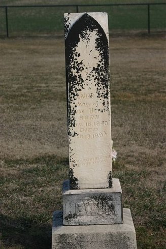 Gravestone for Eleanor Ann Hewitt

Mumford Cemetery, Barber County, Kansas.

Photo courtesy of Kim Fowles.