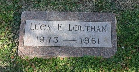 Gravestone for Lucy E. Louthan

Mumford Cemetery, Barber County, Kansas.

Photo courtesy of Kim Fowles.