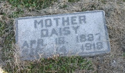 Gravestone for Daisy Singer

Mumford Cemetery, Barber County, Kansas.

Photo courtesy of Kim Fowles.