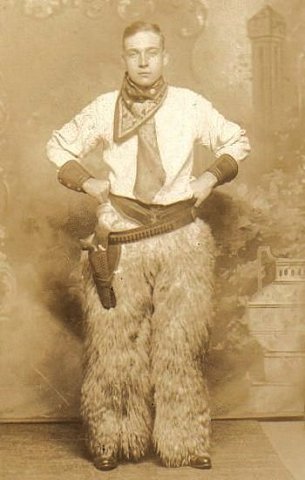 Lyle Bullock dressed as a cowboy.