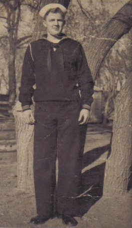 Mark McLain in his U.S. Navy uniform.