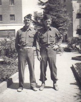Corporal Max McLain, at rigt, with a friend.

Photo courtesy of Brenda McLain