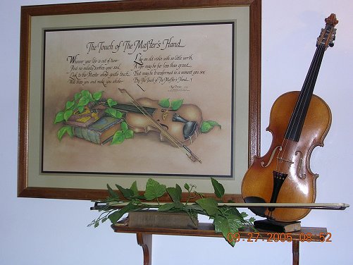 Guy William Garten's fiddle, in the collection of James Garten.

Photo courtesy of James Garten and  Bonnie (Garten) Shaffer.