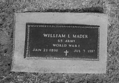 Military gravestone for William L. Mader.

Photo courtesy of his nephew, James Giles.