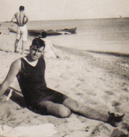 Thomas J. Murphy on the beach, date and location unknown.

Photo from the collection of Brenda McLain.