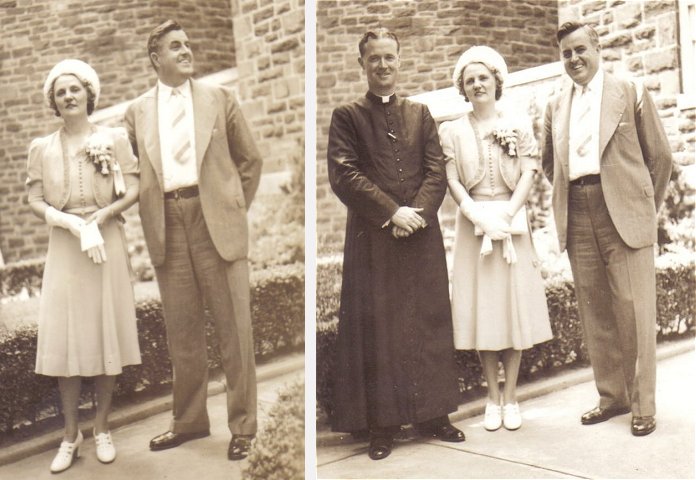Thomas J. Murphy and Ruby Ellen Massey on their wedding day, August 8, 1939.

Photo from the collection of Brenda McLain.