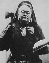 Carry A. Nation

also known as

Carrie Amelia Nation
