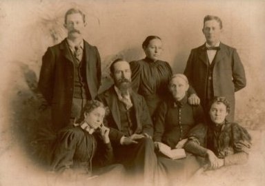 The family of David Painter and Cynthia Morton, about 1880-1890. 

Photo courtesy of Marilou West Ficklin.