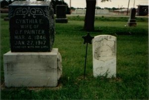 Graves of David and Cynthia Painter
