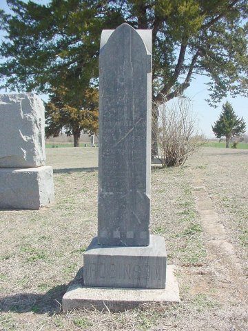 Gravestone for Annie Robinson, Sharon Cemetery, Sharon, Barber County, Kansas.

Photo by Ed Rucker, 17 March 2007.