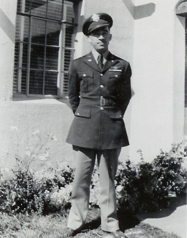 Lt. Russell B. 'Pete' Smith, U.S.A.A.F.

Photo courtesy of his niece, Jeanne (Smith) Freeman.

This photo was taken in front of her parent’s home in Albuquerque, N.M., on Pete’s birthday in 1943.