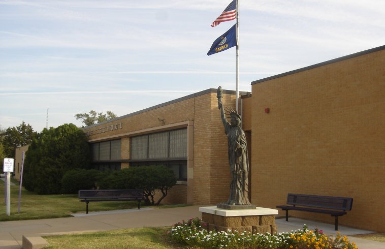 Medicine Lodge Grade School, Medicine Lodge, Barber County, Kansas.