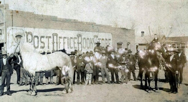 Post Office Book Store in Medicine Lodge, Kansas, 1880's -1890's.

Photograph from the collection of John Nixon.