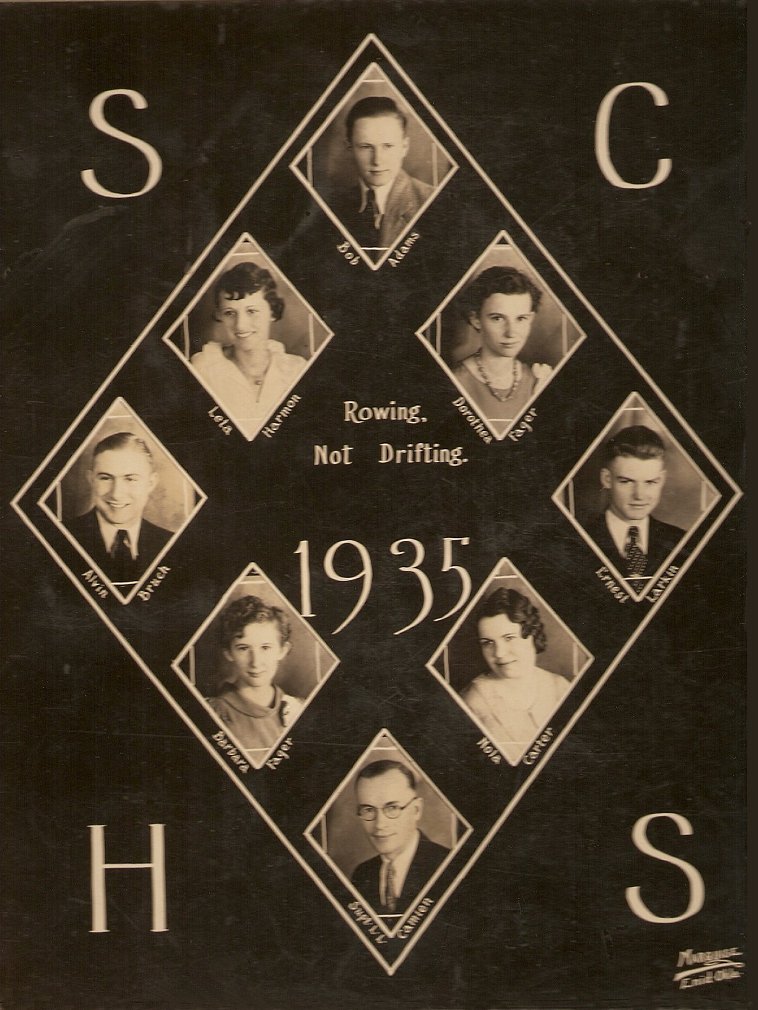 1935 Sun City High School graduates, Barber County, Kansas.