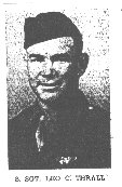 Leo Curtis Thrall, Technical Sergeant, U.S. Army Air Forces, 37254188, 579th Bombardment Squadron, MIA 4 Oct 1943.