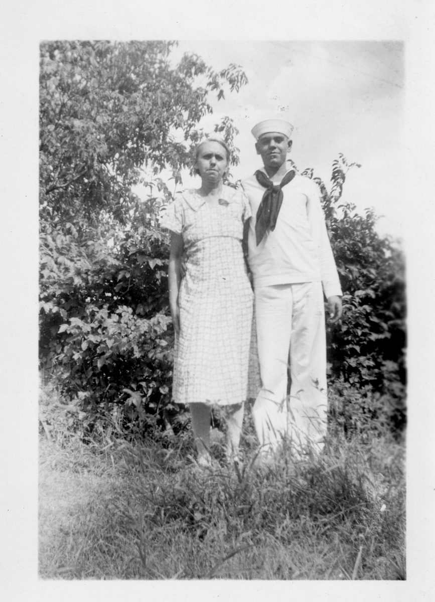 Photo of Lorine Shaefer Coe and son Glen Coe