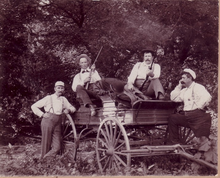 Photo of Frank G. Hamman and friends