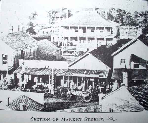 Section of Market Street, 1865