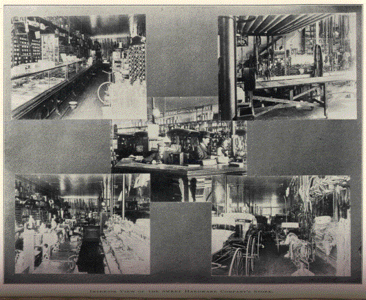 Interior view of the Sweet Hardware Company's Store.