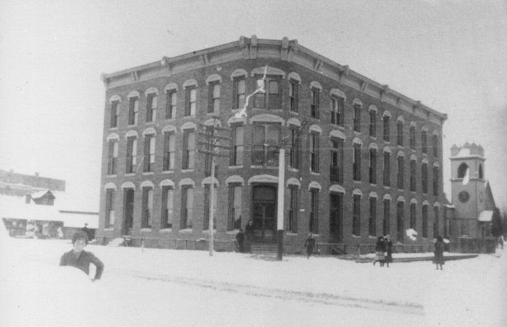 The Grand Hotel After a Snow Storm, Medicine Lodge, Barber County, Kansas, courtesy of Beverly Horney McCollom and Marilou West Ficklin.