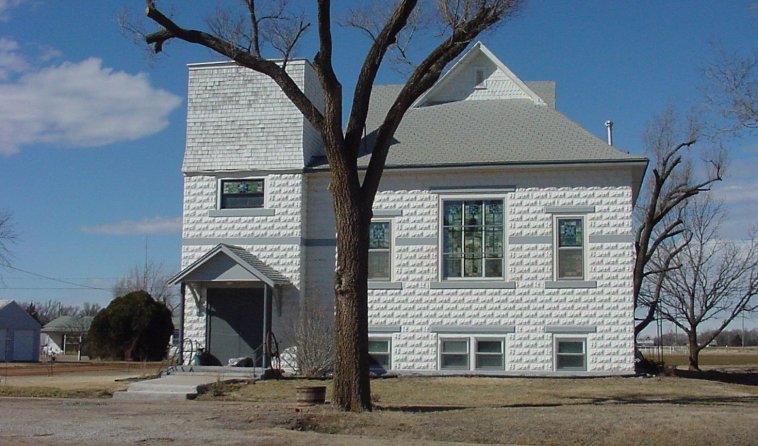 The Old Assembly of God Church.

Sharon, Barber County, Kansas.

Photo by Ed Rucker, February 2007.