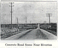 Concrete Road Scene Near Riverton